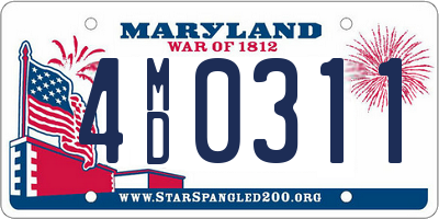 MD license plate 4MD0311