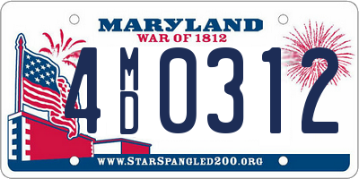 MD license plate 4MD0312