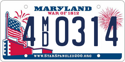 MD license plate 4MD0314