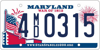 MD license plate 4MD0315