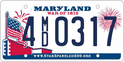 MD license plate 4MD0317