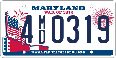 MD license plate 4MD0319