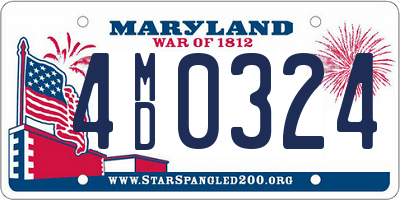 MD license plate 4MD0324