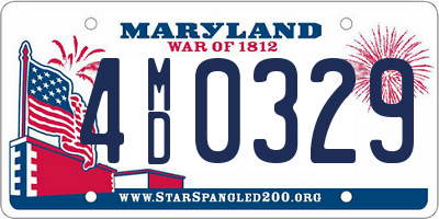 MD license plate 4MD0329