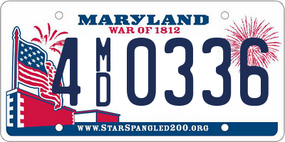 MD license plate 4MD0336