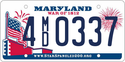 MD license plate 4MD0337