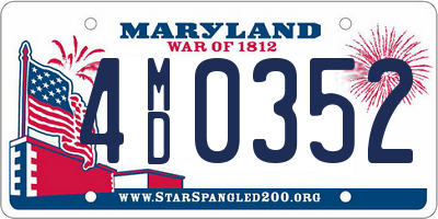 MD license plate 4MD0352