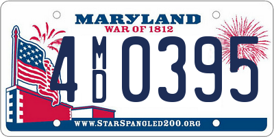 MD license plate 4MD0395