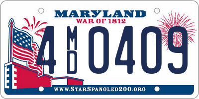 MD license plate 4MD0409