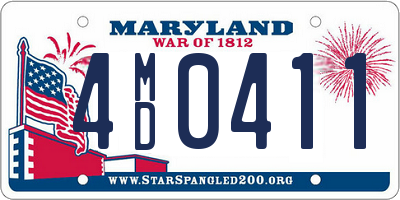 MD license plate 4MD0411