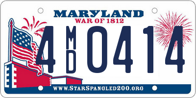 MD license plate 4MD0414