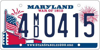 MD license plate 4MD0415