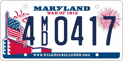 MD license plate 4MD0417