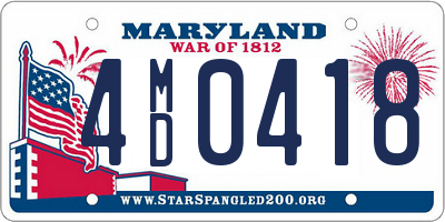 MD license plate 4MD0418