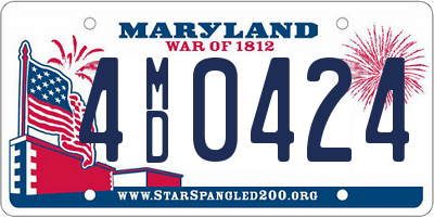 MD license plate 4MD0424