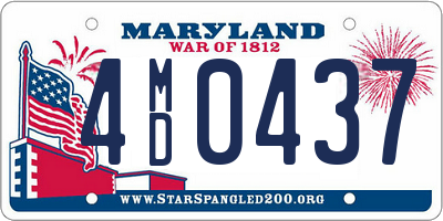 MD license plate 4MD0437