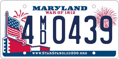 MD license plate 4MD0439