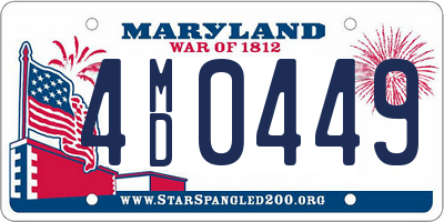 MD license plate 4MD0449