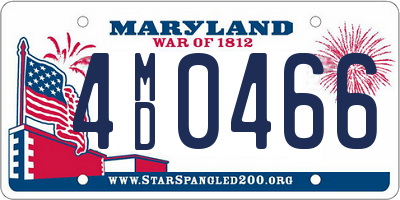 MD license plate 4MD0466