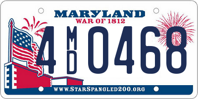 MD license plate 4MD0468