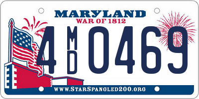 MD license plate 4MD0469