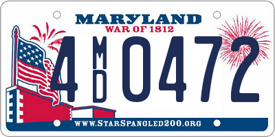 MD license plate 4MD0472