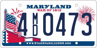 MD license plate 4MD0473