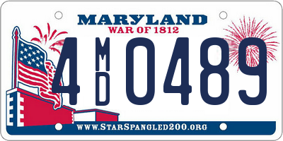 MD license plate 4MD0489