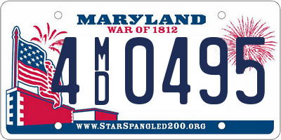 MD license plate 4MD0495