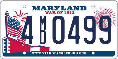 MD license plate 4MD0499