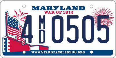 MD license plate 4MD0505