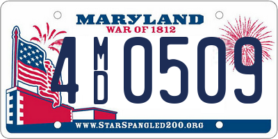 MD license plate 4MD0509