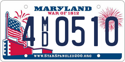 MD license plate 4MD0510