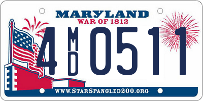 MD license plate 4MD0511