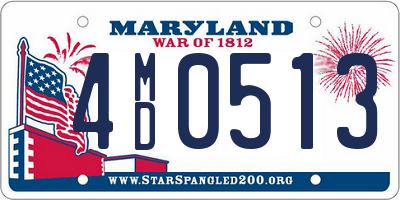 MD license plate 4MD0513