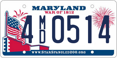 MD license plate 4MD0514