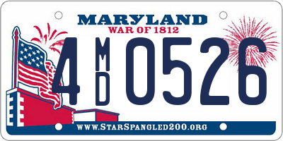 MD license plate 4MD0526