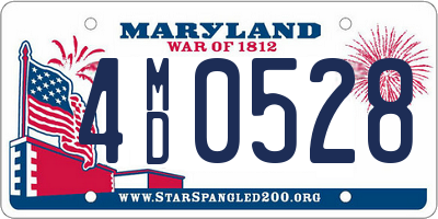 MD license plate 4MD0528