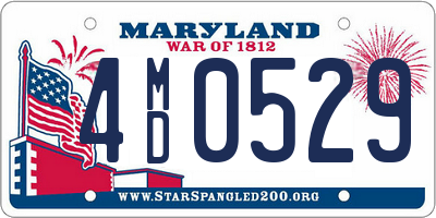 MD license plate 4MD0529