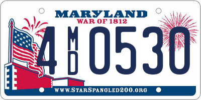 MD license plate 4MD0530