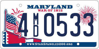 MD license plate 4MD0533