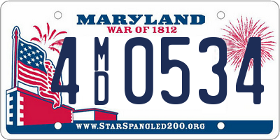 MD license plate 4MD0534