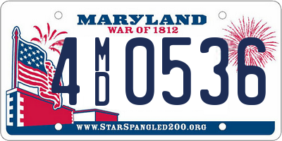 MD license plate 4MD0536