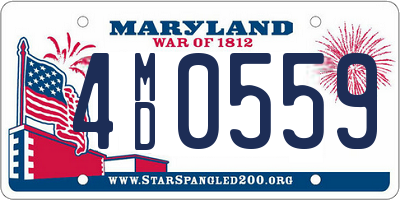 MD license plate 4MD0559