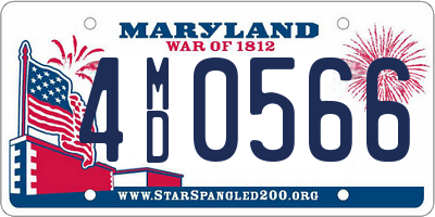 MD license plate 4MD0566