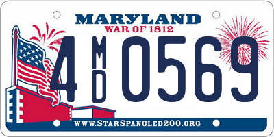 MD license plate 4MD0569