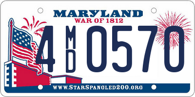 MD license plate 4MD0570