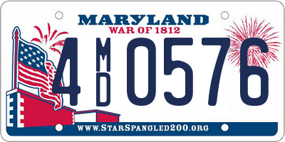 MD license plate 4MD0576