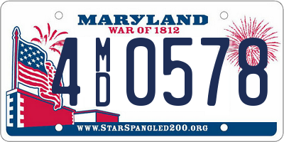 MD license plate 4MD0578