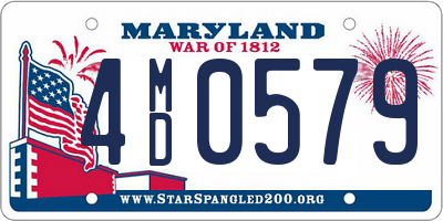 MD license plate 4MD0579